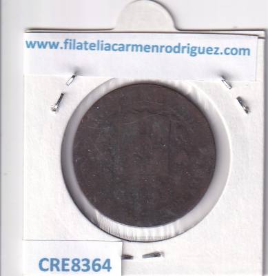 CRE8364 MONEDA ESPAÑA ALFONSO XII 1878 10 CENTIMOS OM BARCELONA COBRE