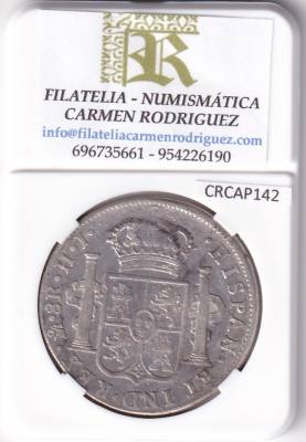 CRCAP142 MONEDA ESPAÑA FERNANDO VII 8 REALES 1810 MEXICO HI