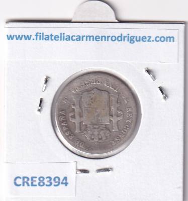 CRE8394 MONEDA ESPAÑA ALFONSO XII 1885 *-*- 1 PESETA MADRID MSM PLATA