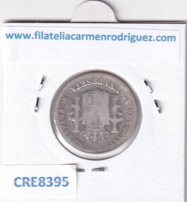 CRE8395 MONEDA ESPAÑA ALFONSO XII 1885 *-*- 1 PESETA MADRID MSM PLATA