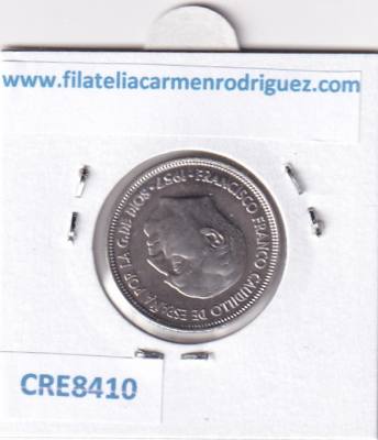 CRE8410 MONEDA ESTADO ESPAÑOL 1957 *75 5 PESETAS NIQUEL S/C