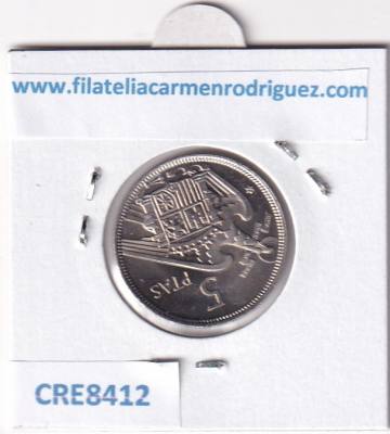 CRE8412 MONEDA ESTADO ESPAÑOL 1957 *75 5 PESETAS NIQUEL