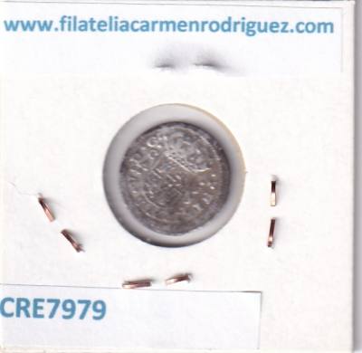CRE7979 MONEDA ESPAÑA FELIPE V 1/2 REAL 1719 JJ CUENCA PLATA