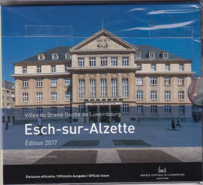 CRC0180 CARTERA EUROS LUXEMBURGO 2017 8 VALORES MAS 2€ CONME.