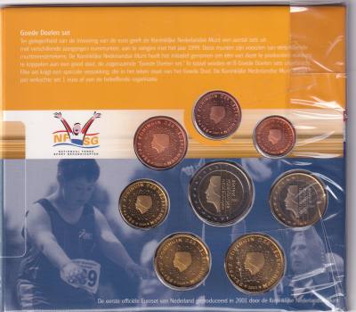 CRC0183 CARTERA EUROS PAISES BAJOS 2001 8 VALORES NUEVA