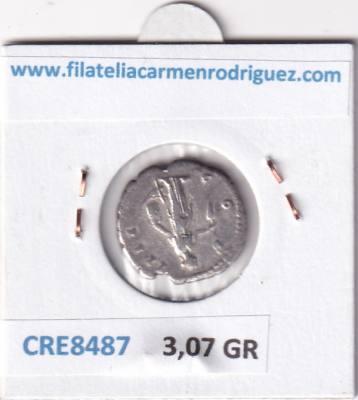 CRE8487 MONEDA ROMANA ANTONIO PIO DENARIO PLATA 3,07 GR