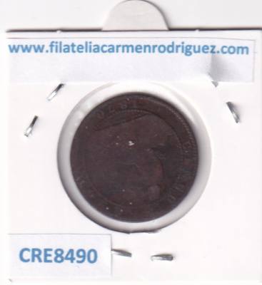 CRE8490 MONEDA ESPAÑA GOBIERNO PROVISIONAL 5 CENTIMOS 1870 