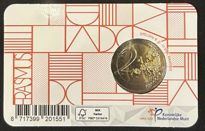 HEUR0624 MONEDA HOLANDA 2 EUROS 2022 COIN CARD