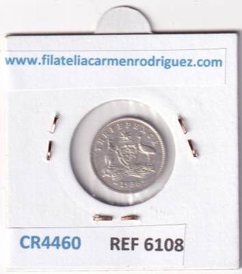 CR4460 MONEDA AUSTRALIA 5 PENIQUES 1936 1,39 GR PLATA