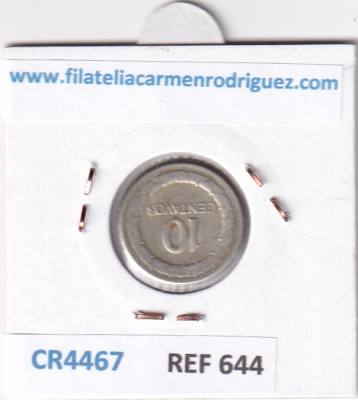 CR4467 MONEDA COLOMBIA 10 CENTAVOS 1951 2,5 GR PLATA