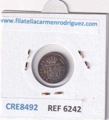 CRE8492 MONEDA ESPAÑA ISABEL II 1 REAL 1852 MADRID 1,2 GR PLATA