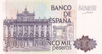 CRBS3295 BILLETE ESPAÑA 5000 PESETAS 1979 SERIE 1V S/C