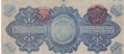 CRBX2091 BILLETE MEXICO 100 PESOS 1914 SELLO REVALIDADO BC