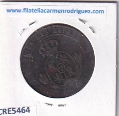 CRE5464 MONEDA ESPAÑA ISABEL II 1868 5 CENTIMOS DE ESCUDOS