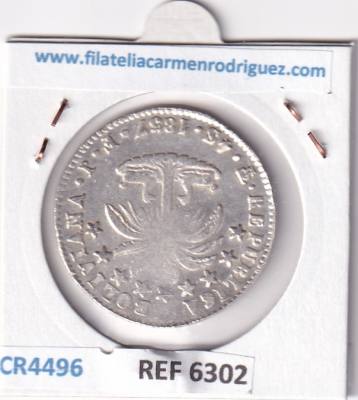 CR4496 MONEDA BOLIVIA 4 SOLES 1857 POTOSI 13,7 GR PLATA