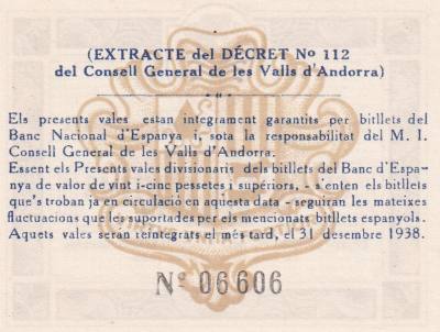 CRBL0616 BILLETE LOCAL ESPAÑA VAL PER 50 CENTIMOS 1936 RARO SIN CIRCULAR