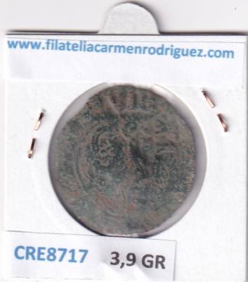 CRE8717 MONEDA ESPAÑA FELIPE IV 8 MARAVEDIS 1654 RESELLO TIPO 146