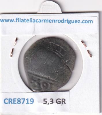 CRE8719 MONEDA ESPAÑA FELIPE IV 8 MARAVEDIS 1654 RESELLO TIPO 146