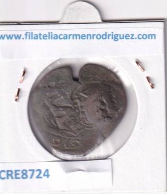 CRE8724 MONEDA ESPAÑA FELIPE IV 8 MARAVEDIS 1654-56 RESELLO TIPO 146