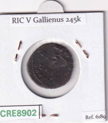 CRE8902 MONEDA ROMANA ANTONINIANO ROMA GALIENO HIPOCAMPO 260-268