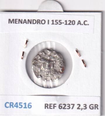 CR4516 MONEDA INDOGRIEGA (BACTRIA) TETRADRACMA MENANDRO I 155-120 A.C.