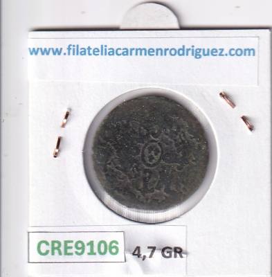 CRE9106 MONEDA ESPAÑA FERNANDO VII 4 MARAVEDIS 1833 S  TIPO 61 COBRE