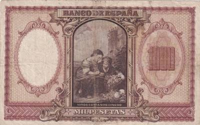 CRBS2001 BILLETE ESPAÑA 1000 PESETAS 1940 SERIE A BC