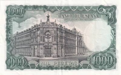 CRBS2005 BILLETE ESPAÑA 1000 PESETAS 1971 SERIE ESPECIAL 9B MBC
