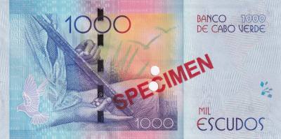 CRBX2741 BILLETE CABO VERDE 1000 ESCUDOS 2014 SPECIMEN SIN CIRCULAR
