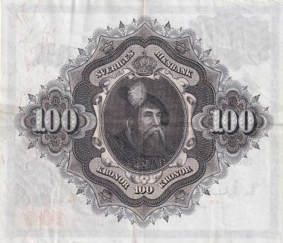 CRBX2816 BILLETE SUECIA 100 KRONOR 1962 SERIE P MBC+