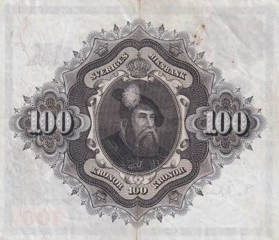 CRBX2817 BILLETE SUECIA 100 KRONOR 1962 SERIE R MBC