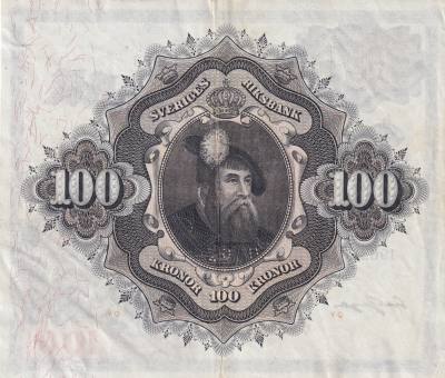 CRBX2818 BILLETE SUECIA 100 KRONOR 1963 SERIE H MBC+