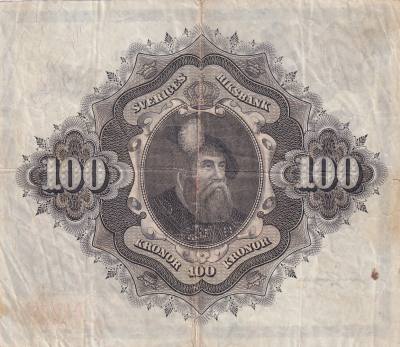 CRBX2819 BILLETE SUECIA 100 KRONOR 1961 SERIE Q BC+