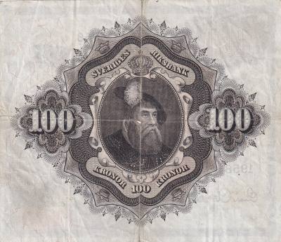 CRBX2821 BILLETE SUECIA 100 KRONOR 1958 SERIE H BC