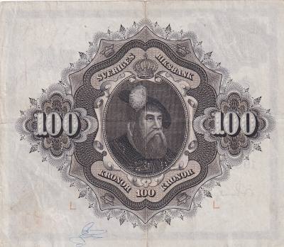 CRBX2822 BILLETE SUECIA 100 KRONOR 1954 SERIE L MBC