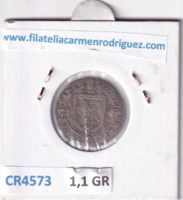 CR4573 MONEDA SUIZA 1 CHELIN 1736 ZURICH VELLON