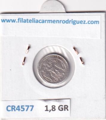 CR4577 MONEDA THAILANDIA 1 SALUNG ND 1860 1/8 BAHT PLATA