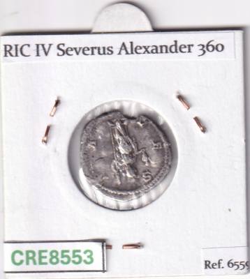 CRE8553 MONEDA ROMANA DENARIO ROMA JULIA MAMEA VESTA CON PALADIO 225-235