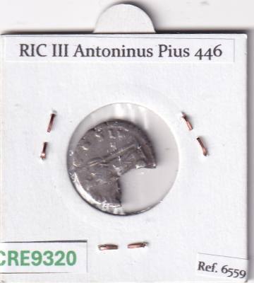 CRE9320 MONEDA ROMANA DENARIO ROMA MARCO AURELIO PROVIDENTIA 148-149 ROTO