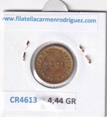 CR4613 MONEDA REPUBLICA DOMINICANA 1 CENTAVO 1877