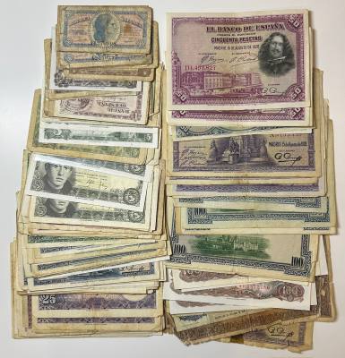 CRBL0622 LOTE 160 BILLETES ESPAÑA USADOS VER FOTO