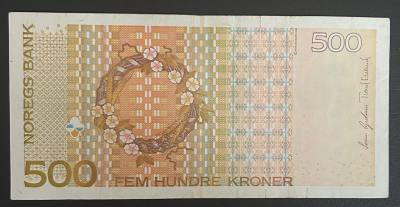 CRBX2576 BILLETE NORUEGA 500 KRONER MBC