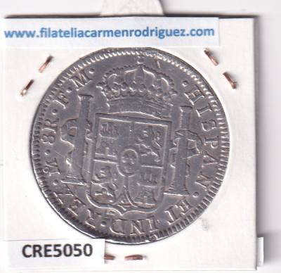 CRE5050 MONEDA ESPAÑA CARLOS IV 8 REALES 1794VMEXICO PLATA