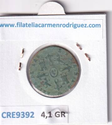 CRE9392 MONEDA ESPAÑA ISABEL II 4 MARAVEDIS 1832 SEGOVIA COBRE