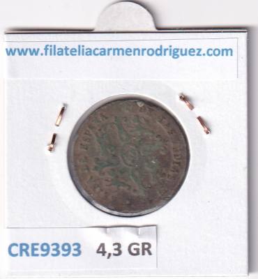 CRE9393 MONEDA ESPAÑA ISABEL II 4 MARAVEDIS 1836 SEGOVIA COBRE