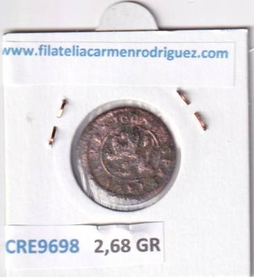 CRE9698 MONEDA ESPAÑA FELIPE III 4 MARAVEDIS 1605 SEGOVIA VERTICAL COBRE