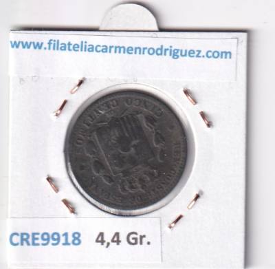 CRE9918 MONEDA ESPAÑA ALFONSO XII 5 CENTIMOS 1878 OM BARCELONA