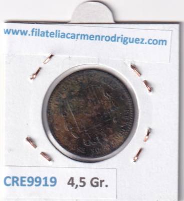 CRE9919 MONEDA ESPAÑA ALFONSO XII 5 CENTIMOS 1878 OM BARCELONA