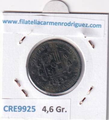 CRE9925 MONEDA ESPAÑA ALFONSO XII 5 CENTIMOS 1878 OM BARCELONA MBC