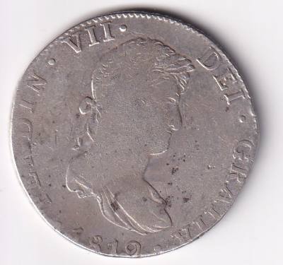 CRCAP140 MONEDA ESPAÑA FERNANDO VII 8 REALES 1809 MEXICO JJ